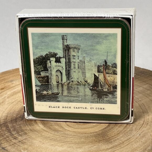 New Sealed Vintage Pimpernel Castles Of Ireland Cork Back Coasters - Picture 1 of 3